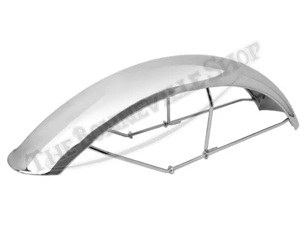 Triumph Bsa Chromed Front Fender Mudguard With Wire Stays Us T120 T150 Pn# 97-4270 97-4271 97-4065 97-4146 97-4272