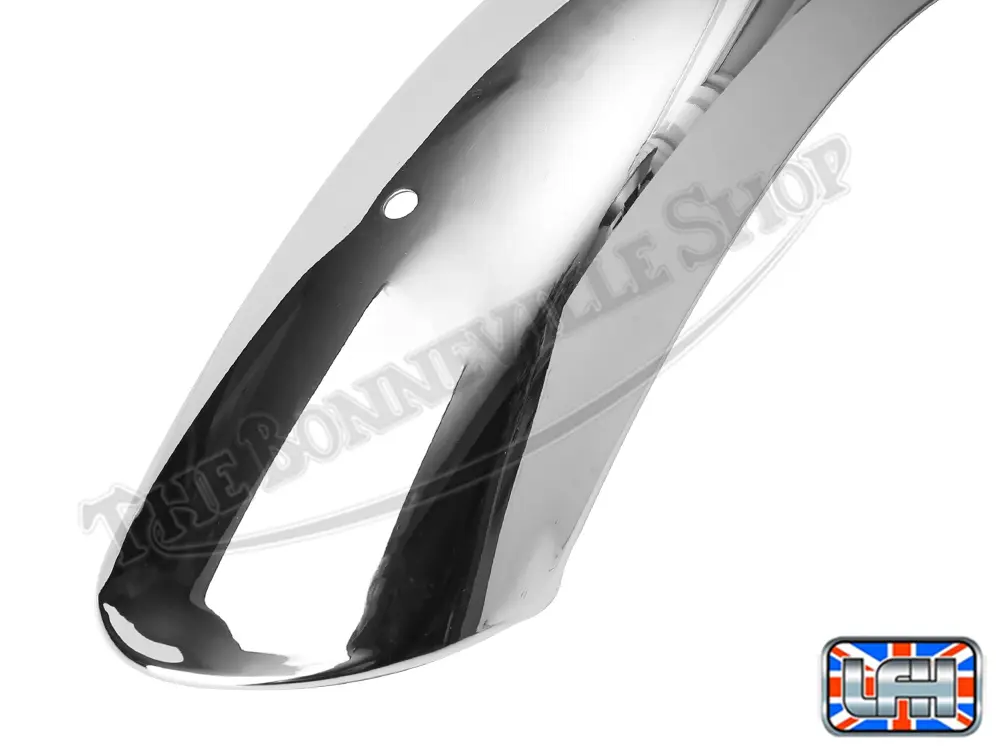 Triumph T140D Front Mudguard Chrome 5-Holes 1979-1980 Pn# 97-7065 7 T140D Front Chromed 79-80 Pn# 97-7065