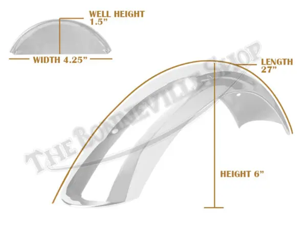 T140D Front Chromed 79-80 PN# 97-7065