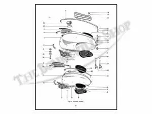 1964 Triumph T120 Bonneville, 6T Thunderbird, Tr6 Trophy Parts Book #2 Pn# 99-0821 4 Triumph T Bonneville T Thunderbird Tr Trophy Parts Book