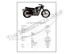 1968 Triumph T120 Bonneville Tr6 Trophy Parts Book #6 Pn# 99-0880 3 Triumph T Bonneville Tr Trophy Parts Book