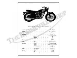 99 0903 A02 1970 Triumph T120 Bonneville Tr6R Tiger Tr6C Trophy Parts Book