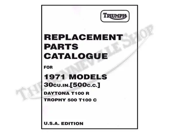 Triumph T Cc Daytona Tiger Trophy Parts Book