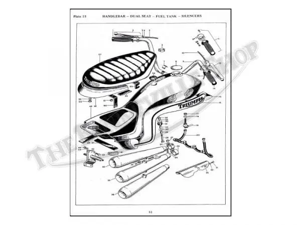 99 0967 A02 1973 Triumph X75 Vetter Hurricane Parts Book