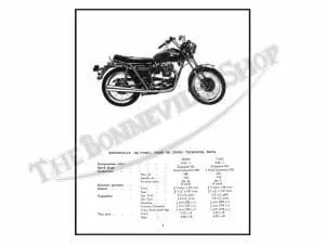 1973 Triumph T140 Bonneville Tr7 Tiger Parts Book Pn# 99-0980 3 Triumph T Bonneville Tr Tiger Parts Book