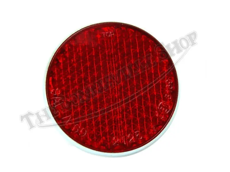 Triumph Bsa 500 650 750 Lucas Type Red Grabrail Reflector(S) 1971-72 Pn# 99-1162 57079 1 Triumph Grabrail Reflector Red 99-1162 57079