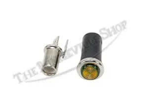 Gr Genuine Lucas Amber Warning Light Round