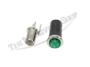 Gr Genuine Lucas Green Warning Light Round