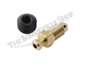 Triumph 750 T140 Tr7 T150 T160 Ap Lockheed Brake Caliper Bleed Nipple Screw And Rubber Cap Pn# 99-2764 60-4266 3 99 2764 60 4266 02 Triumph 750 T140 Tr7 T150 T160 Ap Lockheed Brake Caliper Bleed Nipple Screw Cap