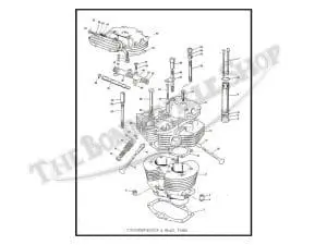 Triumph T Bonneville Tr Tiger Parts Book