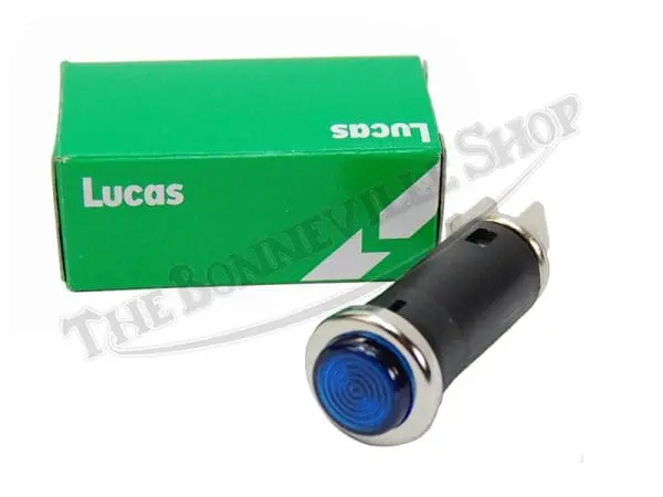 G Lucas Brand Blue Warning Light Round With Socket