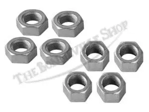Triumph 650 Unit And Pre-Unit Correct Cylinder Base Nut Set Pn# Po172A 37-0076 3 Pa Triumph Unit Pre Unit Correct Cylinder Base Nut Set