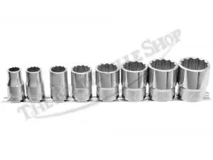 Triumph Norton Bsa Whitworth 8-Piece Socket Set 12-Pt 1/2-Inch Drive Pn# Tbs-0003S 3 Tbs 0003S 01 Socket Set 12Pt 8Pc 1 2 Drive