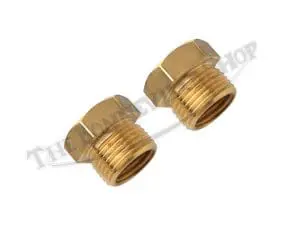 Bsa 500 And 650 Petcock Adapters 1/4-Inch To 3/8-Inch Bsp Petrol / Fuel Tap (2) Pn# Tbs-001A 4 Tbs A Bsa &Amp; Petcock Adapters To Bsp Petrol Fuel Tap