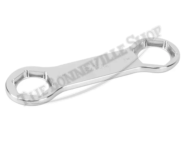 Triumph Bsa Norton Billet Fork Nut Spanner Wrench (1) 1 1/2-Inch And 1 5/16-Inch Pn# Tbs-0047 1 Billet Fork Nut Spanner For Brit Bikes Tbs-0047