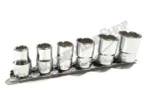 Triumph Norton Bsa Whitworth 12 Point 6 Piece 3/8-Inch Drive Socket Set By Koken Pn# Tbs-0388 4 Tbs Koken Piece Point