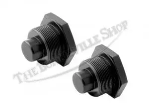 Tbs 042E 03 Triumph Bonneville Oif Custom Billet Fork Top Nuts With Logo