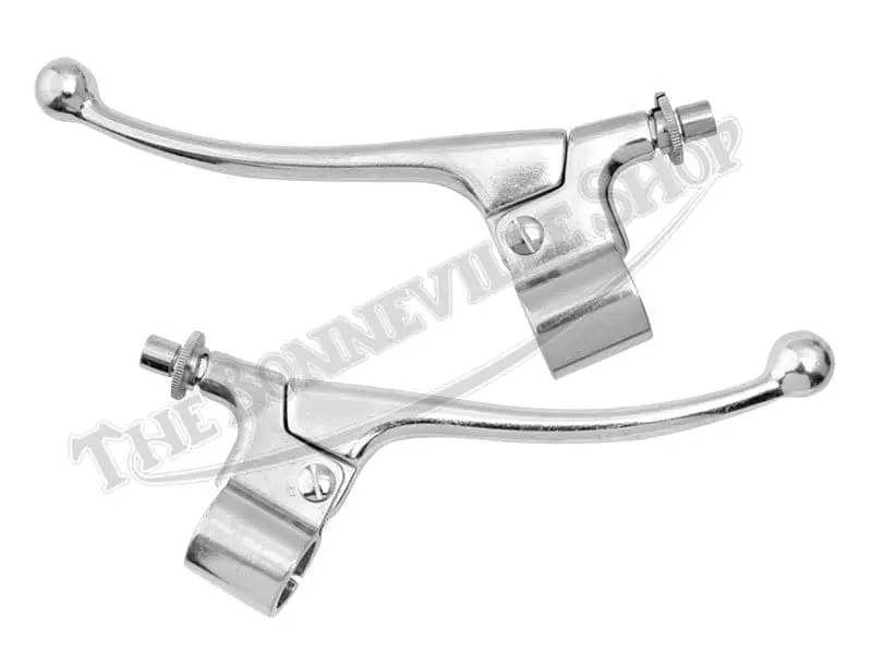 Triumph Norton Bsa Lightweight Alloy 7/8-Inch Handlebar Lever Set Pn# Tbs-0462 A Tbs-0463 A 4 Tbs 0462 A Tbs 0463 A 04 Triumph Norton Bsa Lightweight Alloy Handlebar Lever Set