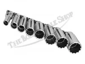 Triumph Bsa Whitworth Deep 12 Pt 8 Pc 3/8-Inch Drive Socket Set Koken Pn# Tbs-0532 4 Tbs 0532 03 Triumph Bsa Whitworth Deep 12 Pt 8 Pc 3 8 Drive Socket Set Koken
