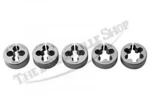 Tbs 0601 02 Triumph Norton Bsa 5 Piece 1 4 To 1 2 Whitworth Cei Bsc Die Set