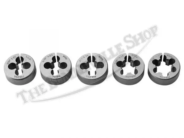 Tbs 0601 02 Triumph Norton Bsa 5 Piece 1 4 To 1 2 Whitworth Cei Bsc Die Set