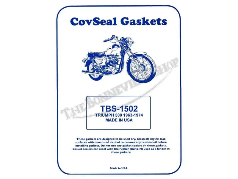 Triumph T100 500 Trophy Daytona Complete Gasket Set - Us Made - Pn# Tbs-1502 2 Tbs T Complete Gasket Set