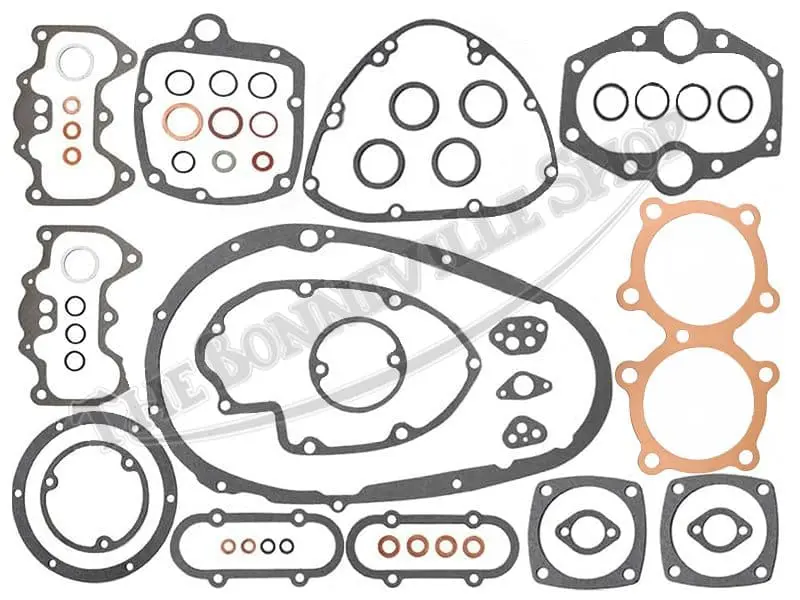 Triumph 650 Complete Gasket Set With Uk Head Gasket 1971-72 Twins Pn# Tbs-1653H 1 Tbs H Triumph Complete Gasket Set With Uk Head Gasket Twins