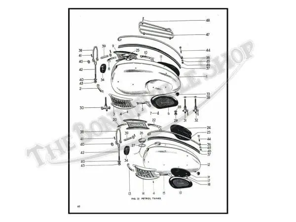 Tbs Triumph Pre Unit Duplex Frame Parts Book