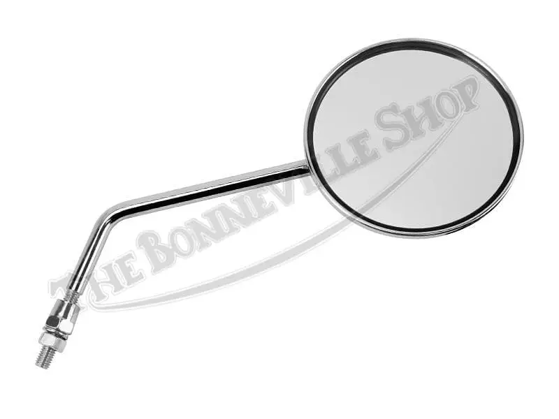 Triumph Norton Bsa Universal Chrome Round Mirror(S) Right Or Left Pn# Tbs-4159 Z 1 Tbs Z Triumph Chrome Mirror Long Stem Pn# Round Clamp On Mirror