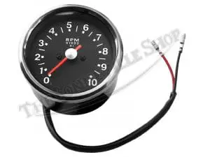 Triumph Norton Black Face Tachometer Pn# Tbs-4193 3 Tbs 4193 02 Triumph Norton Black Face Tachometer
