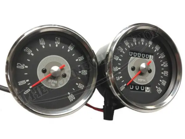 Triumph Grey Face Speedometer And Tachometer