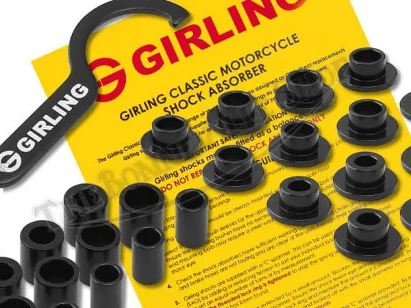 Tbs 50325 03 Norton Commando 750 850 Genuine Girling 12 9 126 Open Chrome Springs Shock Absorbers