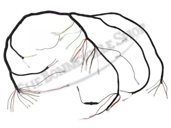 Triumph Main Wiring Harness Cloth 54959629 Tbs 6040C 01 54959629 99 1222 71 72 Triumph Tr6C Tr6R T120R Bsa A65 Wiring Harness Cloth Bound Uk Made