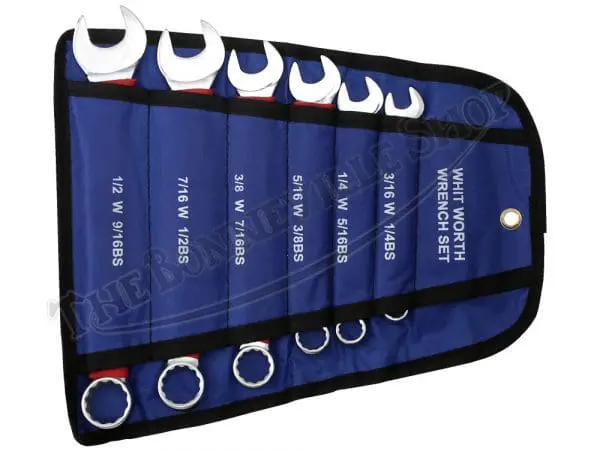 Tbs 61158 01 Spanner Set Whitworth 6 Pc