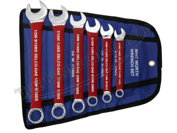 Tbs 61158 03 Spanner Set Whitworth 6 Pc