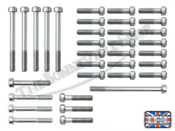 Tbs 8300 01 Triumph Pre Unit 500 650 Twins Fillister Screw Set Fits 1954 62