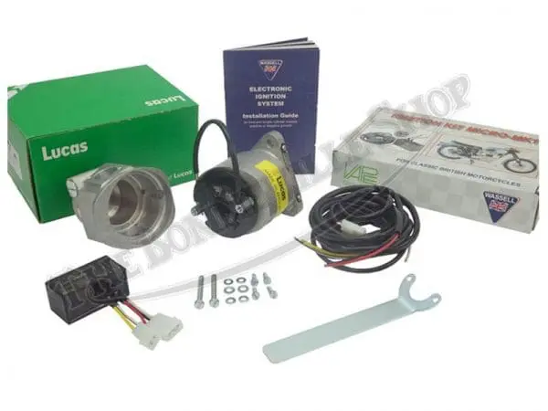 Tbs K2F Vape 02 Triumph Norton Bsa Genuine Lucas K2F Magneto Housing With Vape Electronic Ignition Kit