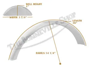 Universal Mudguard Mc1 R14 1/4 36-Inch Beaded Mild Steel Fender Pn# Tbs-Spe0011 3 Tbs Spe0011 07 Universal Mudguard Mc1 R14 1 4 36 Beaded Mild Steel Fender 1