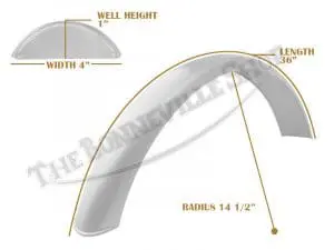 Universal Mudguard Mc1 R14 1/2 36-Inch Beaded Mild Steel Fender Pn# Tbs-Spe0013 7 Tbs Spe0013 07 Universal Guard Mc1 R14 1 2 36 Beaded Mild Steel 1