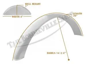 Universal Mudguard Mc1 R14 3/4 36-Inch Beaded Mild Steel Fender Pn# Tbs-Spe0015 8 Tbs Spe0015 07 Universal Mc1 R14 3 4 36 Beaded Mild Steel