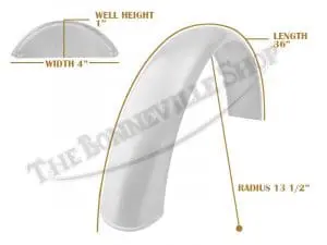 Universal Mudguard Mc1 R13 3/4 36-Inch Beaded Alloy Fender Pn# Tbs-Spe0025 3 Tbs Spe0023 07 Universal Mudguard Mc1 R13 1 2 36 Beaded Alloy
