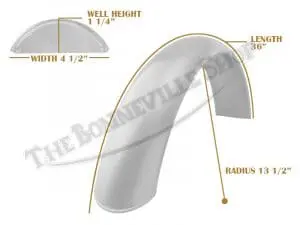 Universal Mudguard Mc3 R13 1/2 48-Inch Beaded Mild Steel Fender Pn# Tbs-Spe0039 3 Tbs Spe0038 07 Universal Mudguard Mc3 R13 1 2 36 Beaded Mild Steel 1