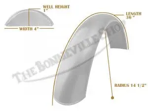 Universal Mudguard Mc2 R14 1/2 36-Inch Beaded Mild Steel Fender Pn# Tbs-Spe0042 3 Tbs Spe0042 07 Universal Mudguard Mc2 R14 1 2 36 Beaded Mild Steel 1