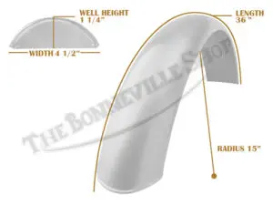 Tbs Spe0046 07 Universal Mudguard Mc2 R15 36 Beaded Mild Steel 1