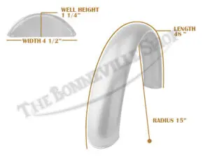 Tbs Spe0047 07 Universal Mudguard Mc2 R15 48 Beaded Mild Steel 1