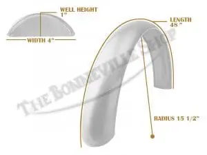 Universal Mudguard Mc3 R15 1/2 48-Inch Beaded Mild Steel Fender Pn# Tbs-Spe0049 3 Tbs Spe0049 07 Universal Mudguard Mc3 R15 1 2 48 Beaded Mild Steel