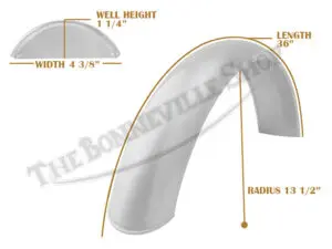 Universal Mudguard Mc2 13 1/2 36 B Fender Bare Steel Pn# Tbs-Spe0050 3 Tbs Spe0050 07 Universal Mudguard Mc2 131 2 36 B 1