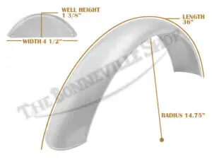 Tbs Spe0056 07 Universal Mc2 R14 3 4 36 Beaded Alloy Fender Mudguard 2