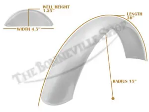 Tbs Spe0058 07 Universal Mudguard Mc3 R15 36 Beaded Alloy Fender 1