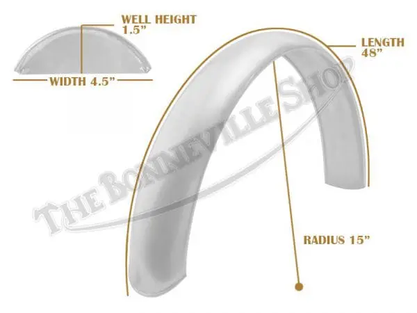 Tbs Spe0059 06 Universal Mudguard Mc3 R15 48 Beaded Alloy Fender 1